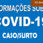 INFORMAÇÃO SOBRE COVID19 – CASO/SURTO