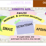 ANSIEDADE E SUCESSO EDUCATIVO - SESSÃO PARA PAIS E ENCARREGADOS DE EDUCAÇÃO - 9 DE JUNHO 21 HORAS