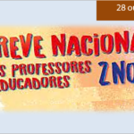 GREVE NACIONAL DOS PROFESSORES E EDUCADORES - 2 DE NOVEMBRO