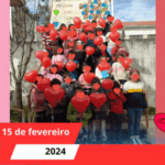 Semana dos Afetos na EB Moinhos 14 de Fevereiro - Vermelho - Dia da Amizade/Amor