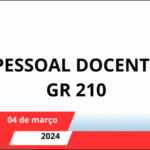 PESSOAL DOCENTE – CE – Horário 41 GR 210