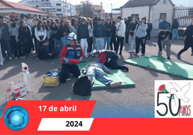 Simulacro de emergência na Escola Básica e Secundária José Falcão