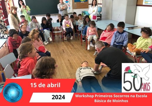 Workshop Primeiros Socorros na Escola Básica de Moinhos