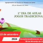 Receção/acolhimento aos alunos da EB de Miranda do Corvo
