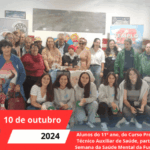 Alunos do 11º ano, do Curso Profissional de Técnico Auxiliar de Saúde, participaram na Semana da Saúde Mental da Fundação ADFP