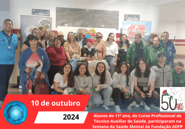 Os alunos do curso profissional de Técnico Auxiliar de Saúde fazem rastreio à comunidade.