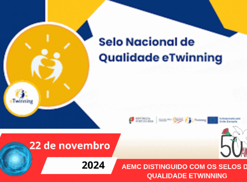 AEMC DISTINGUIDO COM OS SELOS DE QUALIDADE ETWINNING