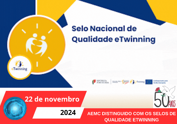 AEMC DISTINGUIDO COM OS SELOS DE QUALIDADE ETWINNING