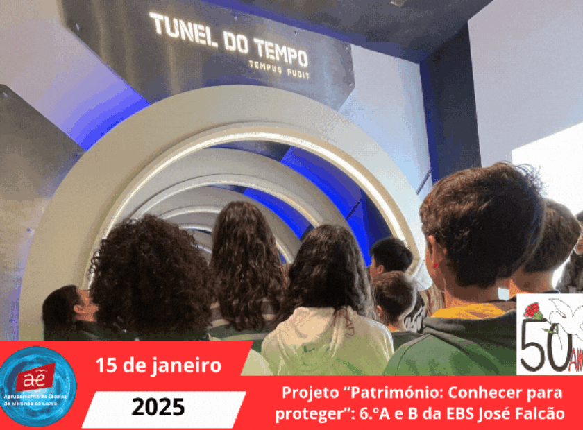 Projeto “Património Conhecer para proteger” Turmas do 6.ºA e B da EBS José Falcão participam no projeto.