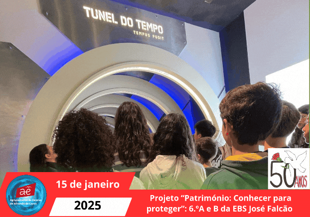 Projeto “Património Conhecer para proteger” Turmas do 6.ºA e B da EBS José Falcão participam no projeto.