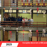 Corações decoram a EBS José Falcão