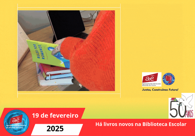 Há livros novos na Biblioteca Escolar