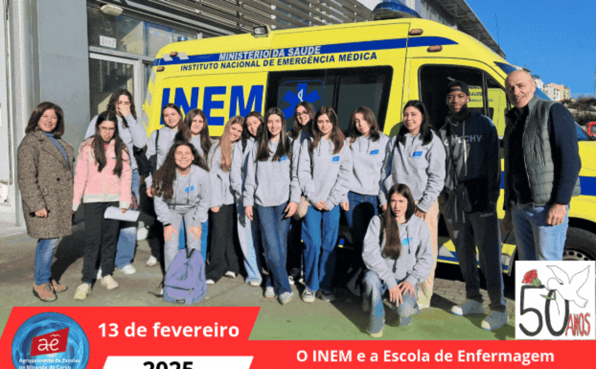 O INEM e a Escola de Enfermagem receberam a nossa visita!