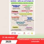 Continuamos a comemorar Março, Mês de Leitura@s