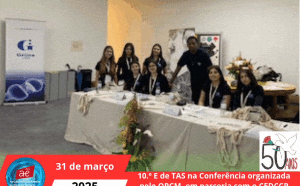 Participação dos alunos do 10.º E de TAS na Conferência organizada pelo OPCM, em parceria com o CEDCCP, na Faculdade de Medicina da Universidade de Coimbra
