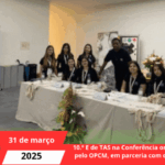 Participação dos alunos do 10.º E de TAS na Conferência organizada pelo OPCM, em parceria com o CEDCCP, na Faculdade de Medicina da Universidade de Coimbra