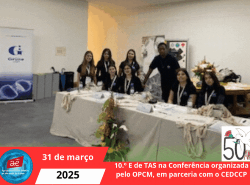 Participação dos alunos do 10.º E de TAS na Conferência organizada pelo OPCM, em parceria com o CEDCCP, na Faculdade de Medicina da Universidade de Coimbra