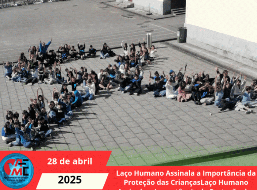 Laço Humano Assinala a Importância da Proteção das Crianças