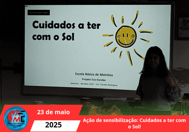 Ação de sensibilização Cuidados a ter com o Sol!
