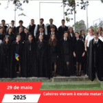 Caloiros vieram à escola matar saudades!!!