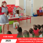 Milu Loureiro veio falar dos seus livros às nossas escolas do 1.º Ciclo e Jardins de Infância