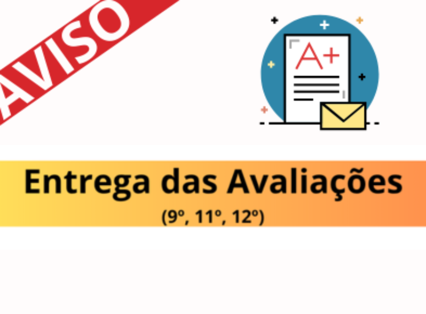 AVISOS -entrega avaliações