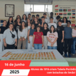 Alunos do 10ºA criam Tabela Periódica comestível com bolachas de limão!