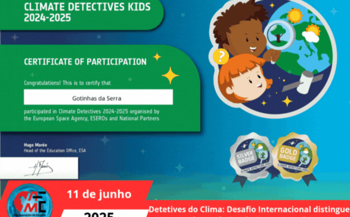 CIDetetives do Clima Desafio Internacional distingue alunos da Escola Ferrer Correia