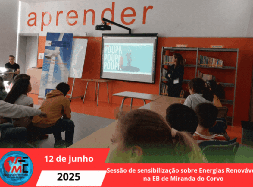 Sessão de sensibilização sobre Energias Renováveis na EB de Miranda do Corvo