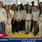 Visita de estudo Hospital Compaixão alunos turmas 11ºE e 12ºD de TAS