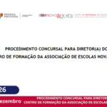 LISTA ORDENADA FINAL DE CANDIDATOS - PROCEDIMENTO CONCURSAL PARA DIRETOR(A) DO CFAE NOVA ÁGORA