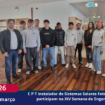 10.º Ano - Curso Profissional de Técnico Instalador de Sistemas Solares Fotovoltaicos - XIV Semana de Engenharia