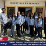 Alunos do Curso Técnico Auxiliar de Saúde realizam visita de estudo à ERPI Residência Sabedoria