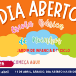 11 DE ABRIL, SÁBADO, DIA ABERTO NA EB DE MOINHOS