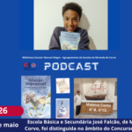 Mateus Costa, do 6ºB, da Escola José Falcão, foi premiado pela Fundação Jorge Álvares