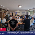 Alunos do Curso Profissional de Energias Renováveis recebem palestra motivacional sobre a energia eólica